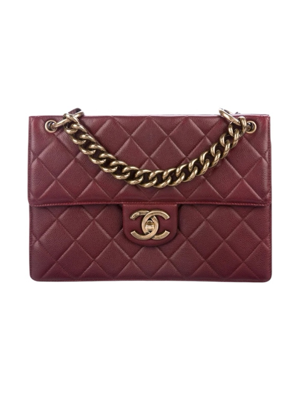 CHANEL Paris-Edinburgh Caviar Flap Bag